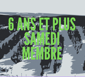 animaglisse ski - 6 ans et plus - membre - samedi