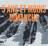 animaglisse snow - 5 ans et moins - dimanche