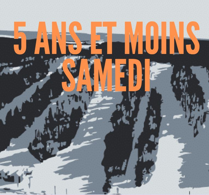 animaglisse snow - 5 ans et moins - samedi