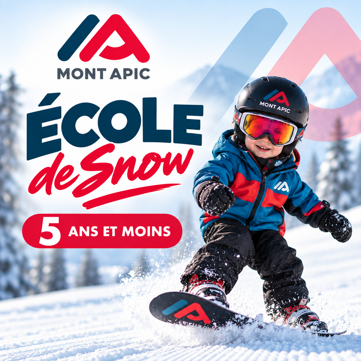 Cours de groupe - snow - 5 ans et moins